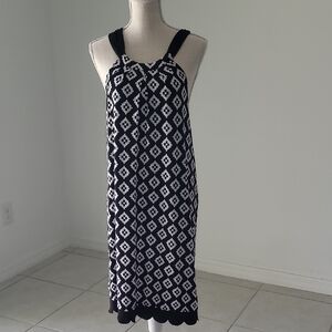 Mud Pie Black and White Halter Sundress